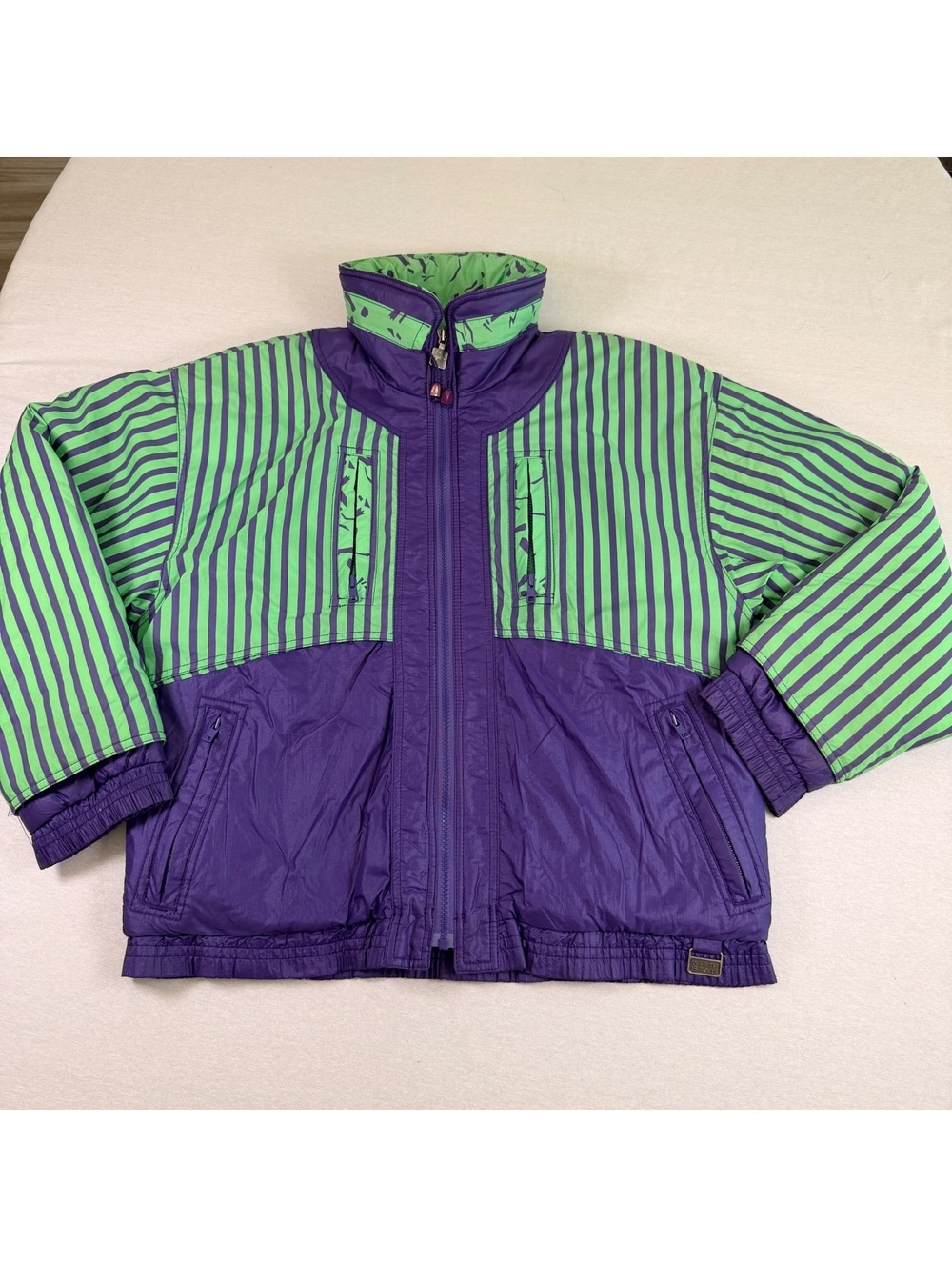 Vintage White Stag Surf Ski Fleece Lined Jacket Women's M